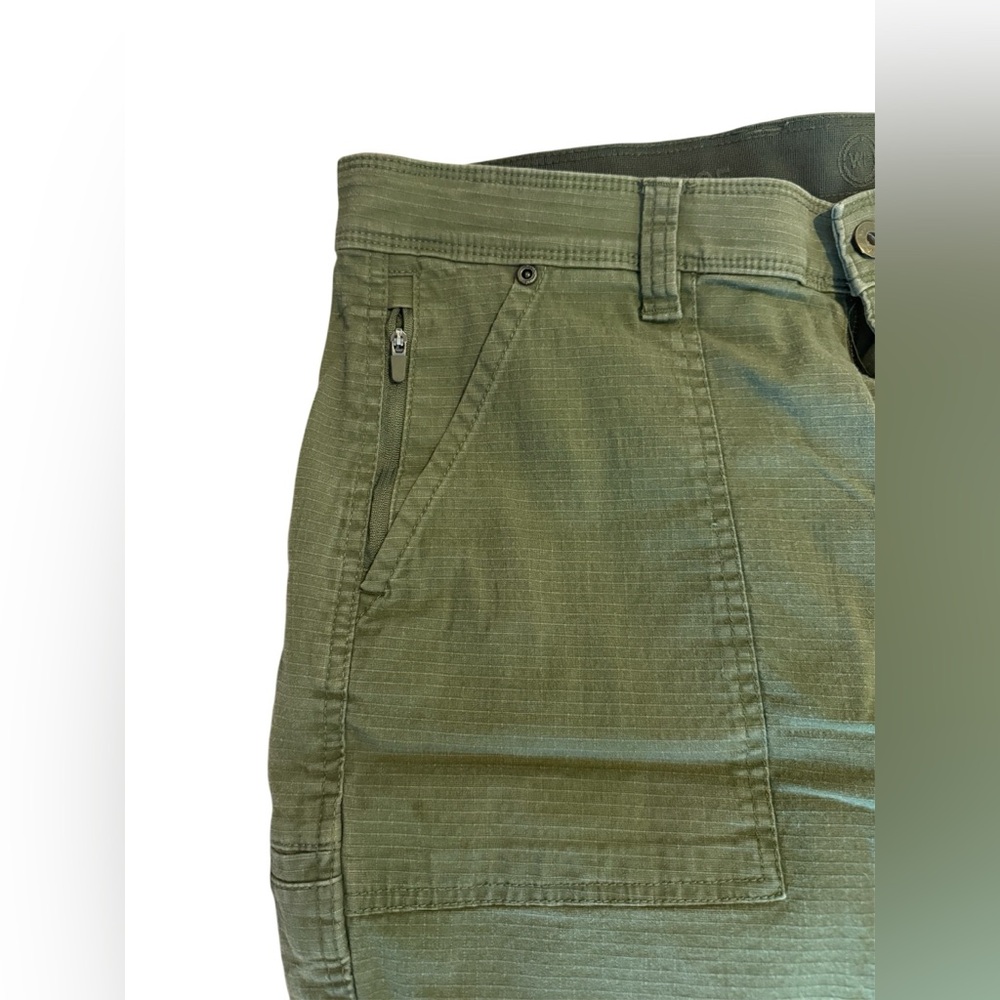 Weatherproof Men's Green Cargo Shorts Cotton SZ 32 - Picture 2 of 7